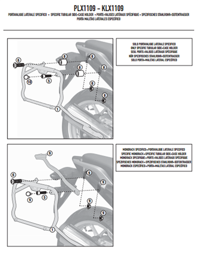 Givi PLX1109 HONDA INTEGRA 700 (12-13) Yan Çanta Taşıyıcı