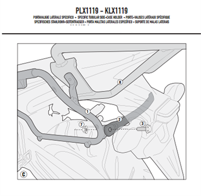 Givi PLX1119 HONDA CB 500F - CBR 500R (13-15) Yan Çanta Taşıyıcı