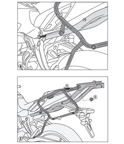 Givi PLX2118 YAMAHA MT-07 (14-17) Yan Çanta Taşıyıcı