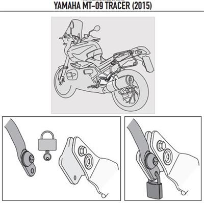 Givi PLXR2122 YAMAHA TRACER 900 (15-17) Yan Çanta Taşıyıcı