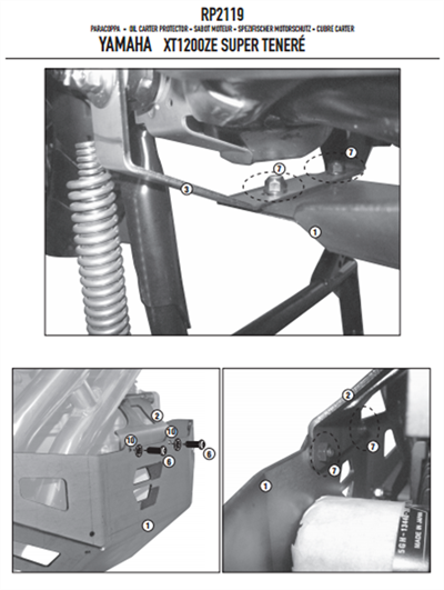 Givi RP2119 Yamaha XT 1200ZE - XT 1200Z Super Tenere (10-20) Karter Koruma