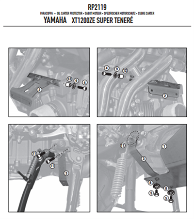 Givi RP2119 Yamaha XT 1200ZE - XT 1200Z Super Tenere (10-20) Karter Koruma