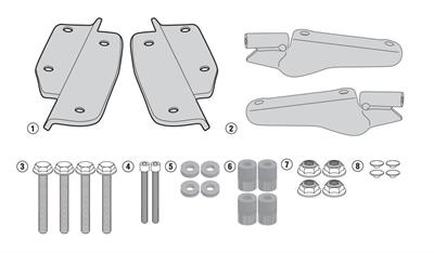 Givi SR1144 HONDA CRF1000 AFRICA TWIN (16-17) Arka Çanta Taşıyıcı