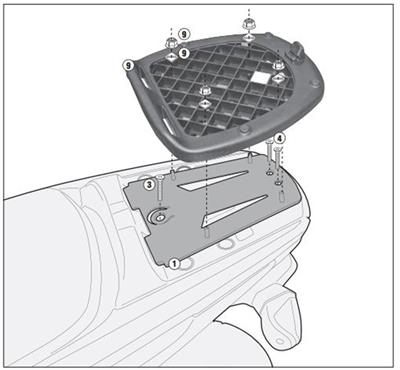 Givi SR2102 YAMAHA XENTER 125-150 (12-19) Arka Çanta Taşıyıcı