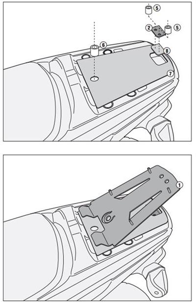 Givi SR2102 YAMAHA XENTER 125-150 (12-19) Arka Çanta Taşıyıcı