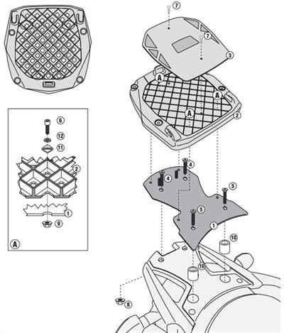 Givi SR3101 SUZUKI DL 650 V-STROM (11-16) Arka Çanta Taşıyıcı