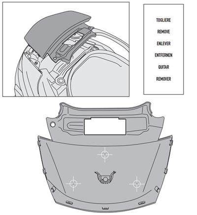 Givi SR3104 SUZUKI BURGMAN 650 - 650 EXECUTIVE (02-20) Arka Çanta Taşıyıcı