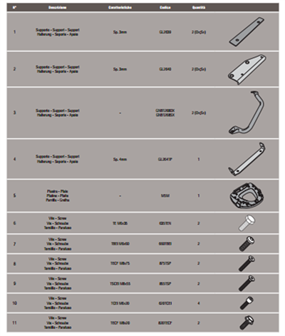 Givi SR3105M SUZUKI DL 1000 V-STROM (14-16) Arka Çanta Taşıyıcı