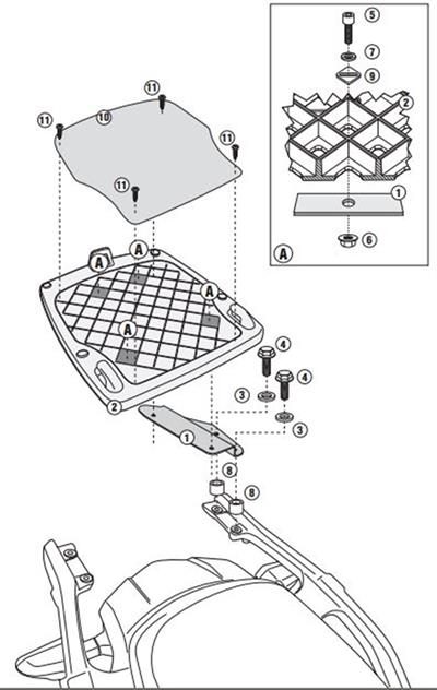 Givi SR4105 KAWASAKI VERSYS 1000 - VERSYS 1000 SE (12-19) Arka Çanta Taşıyıcı