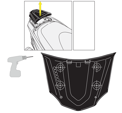 Givi SR4111MM KAWASAKI J300 (14-19) Arka Çanta Taşıyıcı