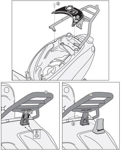 Givi SR5608CR PIAGGIO VESPA PRIMAVERA 50-125 (14-15) - SPRINT 50-125 (14-15) Arka Çanta Taşıyıcı