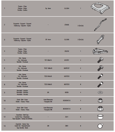 Givi SR6404 TRIUMPH TIGER SPORT 1050 (13-19) Arka Çanta Taşıyıcı