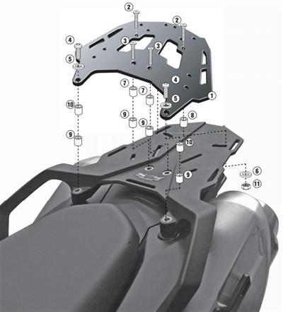 Givi SRA750 KTM 990 SMT (09-16) Arka Çanta Taşıyıcı