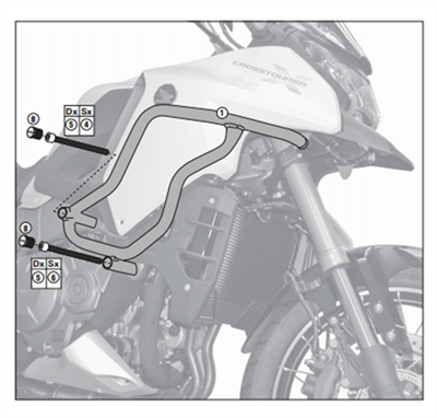 Givi TN1110 Honda VFR 1200X Crosstourer (12-19) Koruma Demiri