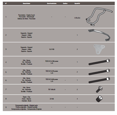 Givi TN1110 Honda VFR 1200X Crosstourer (12-19) Koruma Demiri