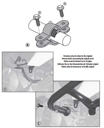 Givi TN1111 Honda Nc 700 X-S Nc 750 X-S - Nc 750 X-S Dct (12-20) Koruma Demiri