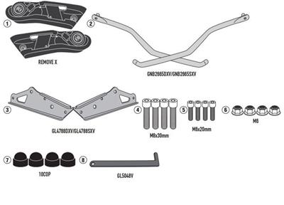 Givi TR6419 TRIUMPH TRIDENT 660 (21-22)Yan Kumaş Çanta Taşıyıcı