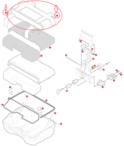 Givi Z2063R Çanta Üst Plastik şerit TRK46-TRK33