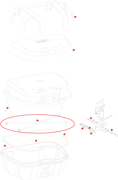Givi Z2170R Çanta İç Kemer TRK52
