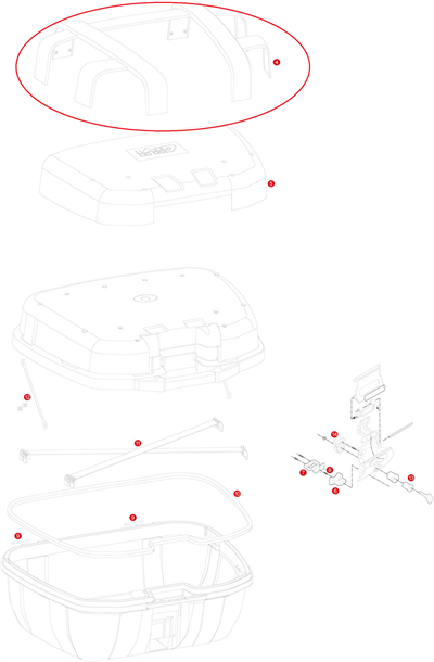 Givi Z2202R Çanta Üst Plastik şerit TRK52