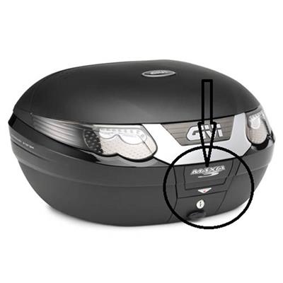 Givi Z398NTMR Çanta Kilit Mekanizması Gri Anahtarlı E55