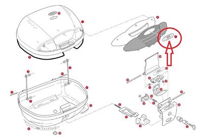 Givi Z451 Çanta Oval Amblem E450