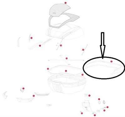 Givi Z4701A900R Çanta Gri Çıta V47