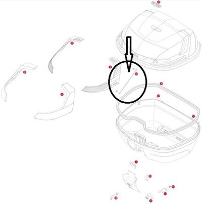 Givi Z599 Çanta İçi Tutucu Lastik (Tek) V46-B47-B33-B37-TRK52-E41