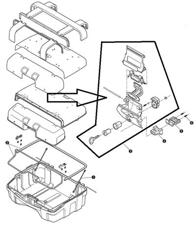 Givi Z641N33M Çanta Kilit Mekanizması Gri Anahtarlı TRK33