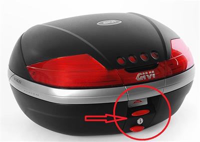 Givi Z641NM2 Çanta Kilit Mekanizması Kırmızı Anahtarlı V46-V35