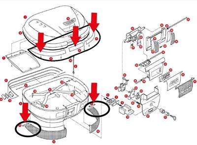 Givi Z684C Çanta Çıta Seti Gri E52