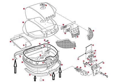 Givi Z734Set Çanta Gri Çıta V46