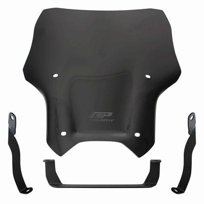 GP Kompozit CF Moto 250 NK 2018-2022 Uyumlu Spor Ön Cam Siyah 33 CM