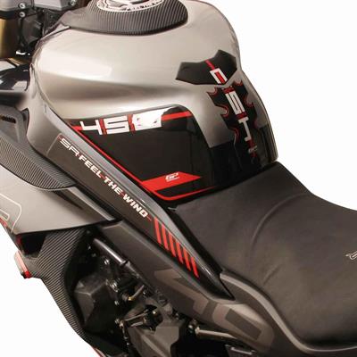 GP Kompozit CF Moto 450 SR 2023-2024 Uyumlu Tank Pad Seti Kırmızı