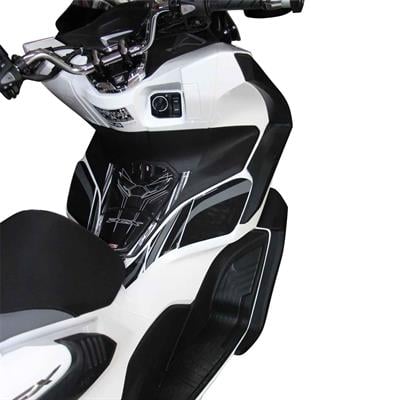 GP Kompozit Honda PCX 125 / 150 2021-2023 Uyumlu Üst Bacak Koruma Siyah