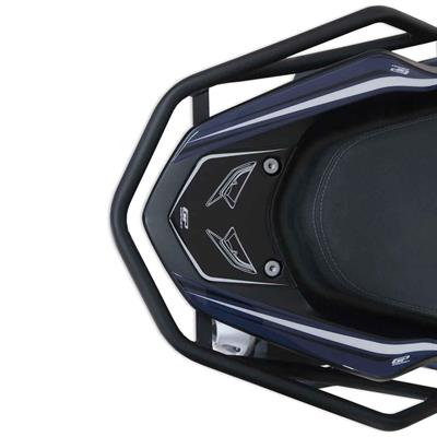 GP Kompozit Honda PCX 125 / 150 2014-2024 Uyumlu Spor Sissy Bar Siyah