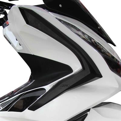 GP Kompozit Honda PCX 125 / 150 2021-2023 Uyumlu Üst Bacak Koruma Siyah
