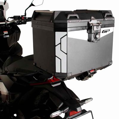 GP Kompozit Universal 37 lt Alüminyum Motosiklet Çantası Siyah