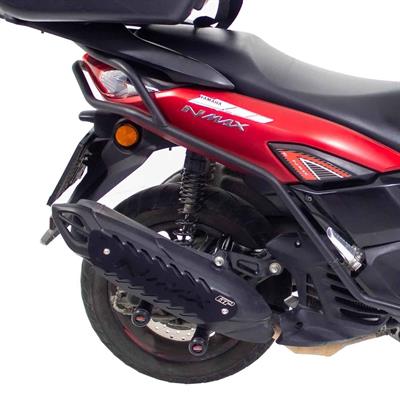GP Kompozit Yamaha NMAX 125 / 155 2021-2024 Uyumlu Egzoz Koruma Kapağı Siyah