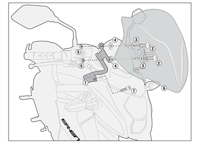 Kappa KA4104 KAWASAKI ER-6N 650 (12-16) Rüzgar Siperlik