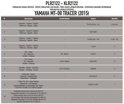 Kappa KLR2122 YAMAHA TRACER 900 (15-17) Yan Çanta Taþıyıcı