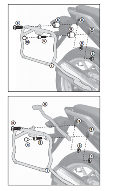 Kappa KLX1109 HONDA INTEGRA 700 (12-13) Yan Çanta Taþıyıcı