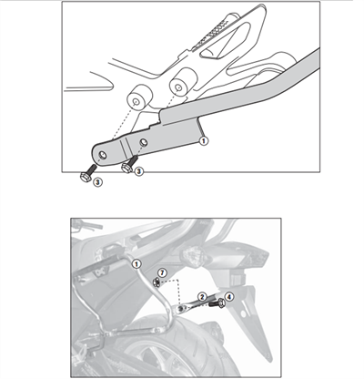 Kappa KLX1109 HONDA INTEGRA 700 (12-13) Yan Çanta Taþıyıcı
