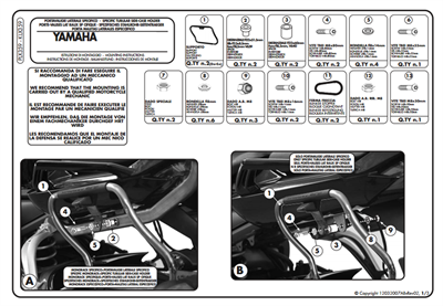Kappa KLX359 YAMAHA FZ1 1000 - FZ1 FAZER 1000 (06-15) Yan Çanta Taþıyıcı
