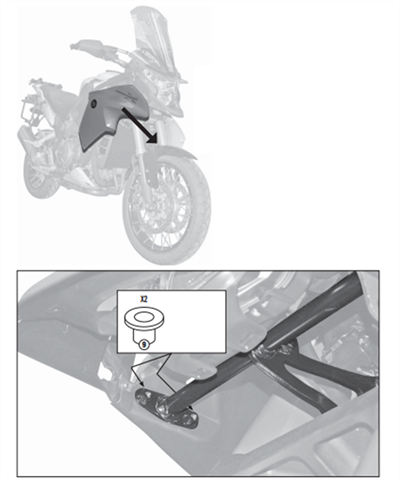 Kappa KN1110 Honda Vfr 1200X Crosstourer (12-19) Koruma Demiri