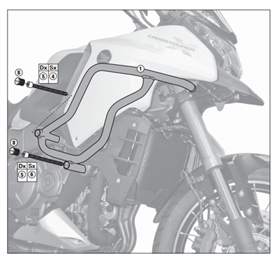 Kappa KN1110 Honda Vfr 1200X Crosstourer (12-19) Koruma Demiri