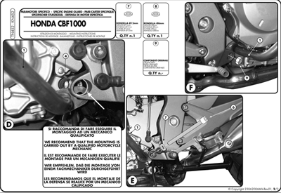 Kappa KN452 HONDA CBF 1000 - ABS (06-09) Koruma Demiri