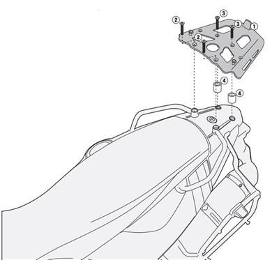 Kappa KRA5103 BMW F650GS -  F700GS - F800GS - F800GS ADV. (08-18) Arka Çanta Tasiyici