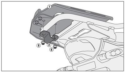 Kappa KRA5112 BMW R 1200 GS ADVENTURE (14-19) - R 1250 GS ADVENTURE (19) Arka Çanta Tasiyici