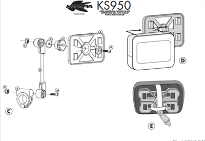 Kappa KS950 Gps Çantası
